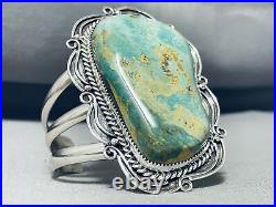 103 Grams Monster Navajo Turquoise Sterling Silver Bracelet