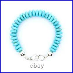 11mm Arizona Turquoise Bracelet, AAA+ High Grade Tropical Ocean Blue Turquoise