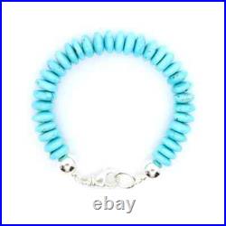 11mm Arizona Turquoise Bracelet, AAA+ High Grade Tropical Ocean Blue Turquoise