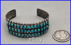 1940s Era Turquoise Row Bracelet