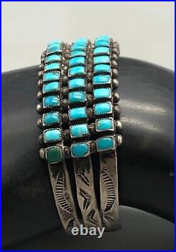 1940s Era Turquoise Row Bracelet