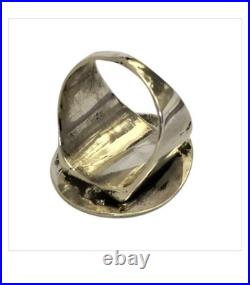 19.5gr! Expertise VINTAGE NAVAJO Royston TURQUOISE STERLING SILVER RINGsz11