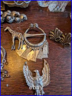 344G STERLING 925 Heavy Lot Native American Mexico Style Jewelry Mix Turquoise