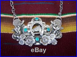 $395Sterling Silver Turquoise Good Luck Western Horse NecklaceSweetbird Studio
