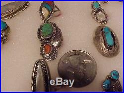 50 Native American Navajo Zuni Southwest Turquoise Sterling Silver Rings