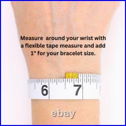 6mm Blue Kingman Arizona Natural Turquoise Beaded Rondelle Bracelet with Clasp