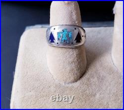 925 Carolyn Pollack Thunderbird Carlisle Era (Size 7) Native American 6.6 grams
