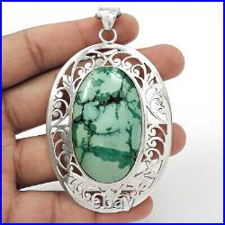 925 Sterling Silver December Turquoise Gemstone Birthday Wedding Pendant Jewelry