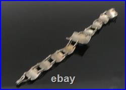 925 Sterling Silver Vintage Turquoise Swirl Spiral Chain Bracelet BT8929