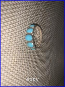 925 sterling silver turquoise ring size 8.5