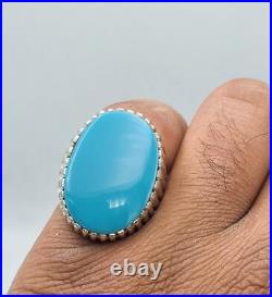 AAAA Turquoise Ring Sleeping Beauty jewelry sterling silver ring gift for him AAAA Turquoise Ring Sleeping Beauty jewelry sterling silver ring gift for him