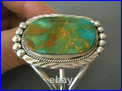 AUGUSTINE LARGO Native American Royston Turquoise Sterling Silver Cuff Bracelet