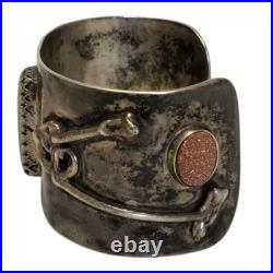 Astute Ray Jac Navajo Sterling Silver Cerrillos TURQUOISE Bracelet