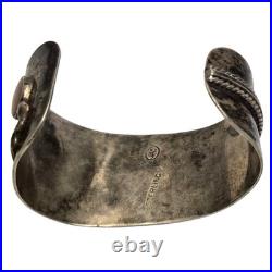 Astute Ray Jac Navajo Sterling Silver Cerrillos TURQUOISE Bracelet
