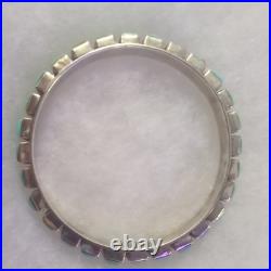 Beautiful Handmade Turquoise Sterling Silver Bangle By Dan Dodson lighter tones Beautiful Handmade Turquoise Sterling Silver Bangle By Dan Dodson lighter tones