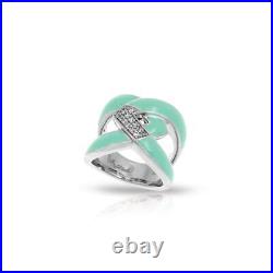 Belle Etoile Amazon Ring Solid Sterling Silver Pave