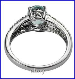 Blue Aquamarine Gemstone Jewelry Sterling Silver Ring A Precious Gift for Her