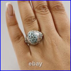 Blue Moon Turquoise 6.20 Royal Hunt Ring Silver Size 6 Blue Moon Turquoise 6.20 Royal Hunt Ring Silver Size 6