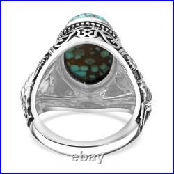 Blue Moon Turquoise 6.20 Royal Hunt Ring Silver Size 6 Blue Moon Turquoise 6.20 Royal Hunt Ring Silver Size 6