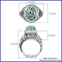 Blue Moon Turquoise 6.20 Royal Hunt Ring Silver Size 6 Blue Moon Turquoise 6.20 Royal Hunt Ring Silver Size 6