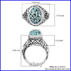 Blue Moon Turquoise 6.20 Royal Hunt Ring Silver Size 7 Blue Moon Turquoise 6.20 Royal Hunt Ring Silver Size 7