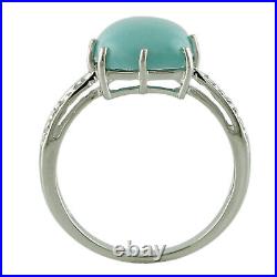 Blue Turquoise Gemstone Jewelry Sterling Silver Ring A Precious Gift for Her