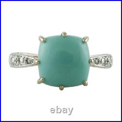 Blue Turquoise Gemstone Jewelry Sterling Silver Ring A Precious Gift for Her
