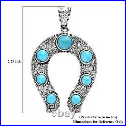 Boho Handmade 925 Sterling Silver Natural Turquoise Pendant Jewelry Gift Ct 6