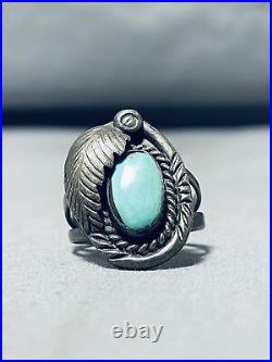 Captivating Vintage Navajo Royston Turquoise Sterling Silver Ring