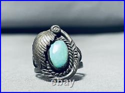 Captivating Vintage Navajo Royston Turquoise Sterling Silver Ring