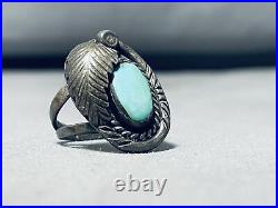 Captivating Vintage Navajo Royston Turquoise Sterling Silver Ring