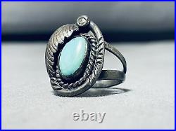 Captivating Vintage Navajo Royston Turquoise Sterling Silver Ring