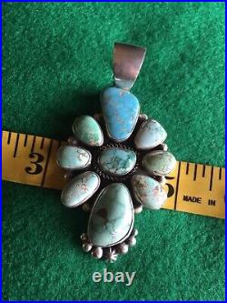 Carico Lake Turquoise Pendant In Sterling Silver