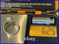 Chester Charley Navajo Sterling Silver Turquoise Winged Ring sz 10-2704.25