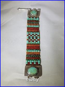 Chili Rose Turquoise and Sterling Silver Bracelet
