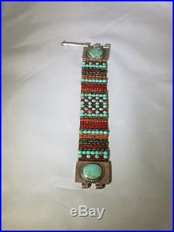 Chili Rose Turquoise and Sterling Silver Bracelet