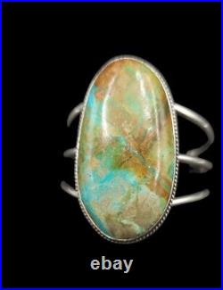 Chimney Butte Royston Turquoise & Sterling Silver Cuff Bracelet-Native Jewelry