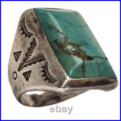 Collectible Navajo Bell Trading Post Bisbee Turquoise Sterling Silver Ringsz9.5 Collectible Navajo Bell Trading Post Bisbee Turquoise Sterling Silver Ringsz9.5