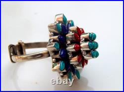Coral turquoise lapis Rings 925 Sterling Silver Ring Wedding Jewelry gift for