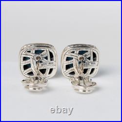 David Yurman Albion Turquoise Sterling Silver Earrings