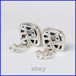 David Yurman Albion Turquoise Sterling Silver Earrings