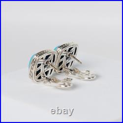 David Yurman Albion Turquoise Sterling Silver Earrings