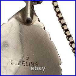 Deceased Richard Begay Navajo Morenci Turquoise Sterling Silver Necklace