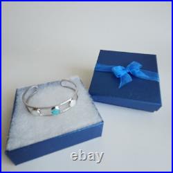Dune Jewelry Triple Sandglobe Cuff Bracelet Sterling Silver Turquoise Sand 6.5 Dune Jewelry Triple Sandglobe Cuff Bracelet Sterling Silver Turquoise Sand 6.5