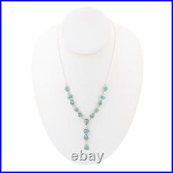 Durango Blue Turquoise and Sterling Silver Y-Necklace