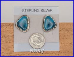 Elouise Kee Navajo Sterling silver Turquoise earrings Handmade