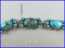 FEDERICO JIMENEZLarge Turquoise Cluster Cross 925 Necklace24(With Cross)