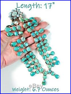 FEDERICO JIMENEZOutstandingCleopatra StyleTurquoisePanel925 Collar Necklace