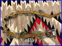 Fine Old 1940's Navajo Sterling Silver & Turquoise Concho Belt. 41l, Estate Fresh
