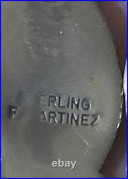 Freda Martinez Navajo Handmade 925 Kingman Turquoise Dangle Earrings 2